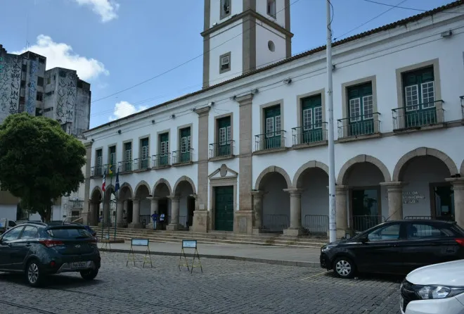 Fachada da Câmara Municipal de Salvador (CMS)