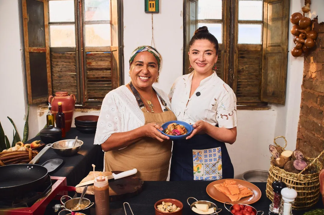 A chef baiana Nara Amaral e a chilena Lorna Muñoz