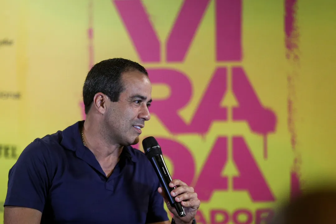 Bruno Reis em coletiva na Virada Salvador 2025