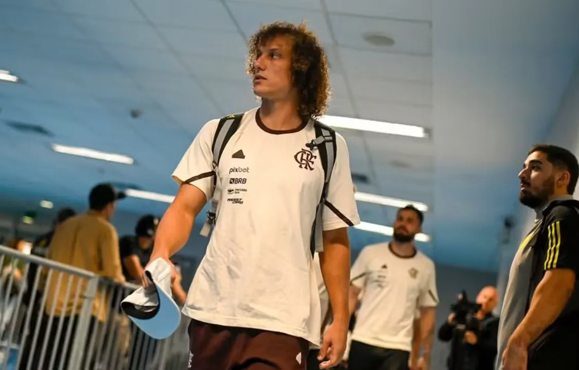 David Luiz em ação pelo Flamengo no Brasileirão