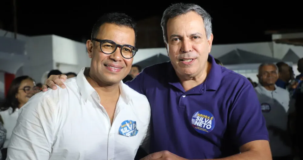 Silva Neto e o presidente estadual do partido, Félix Mendonça Jr.