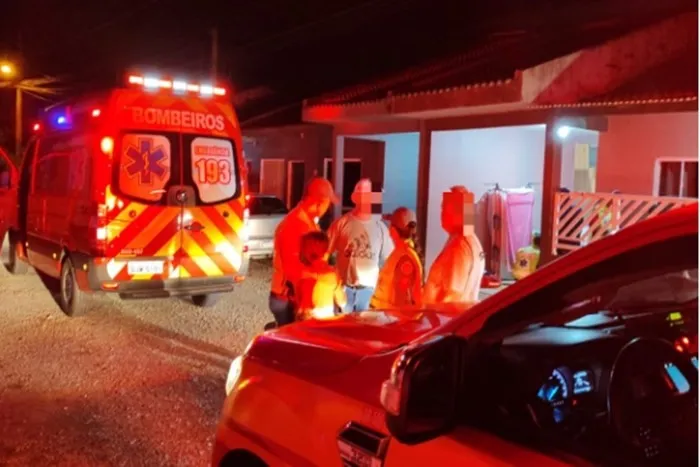 Corpo de Bombeiros chegou rapidamente ao local e prestou os primeiros socorros à vítima