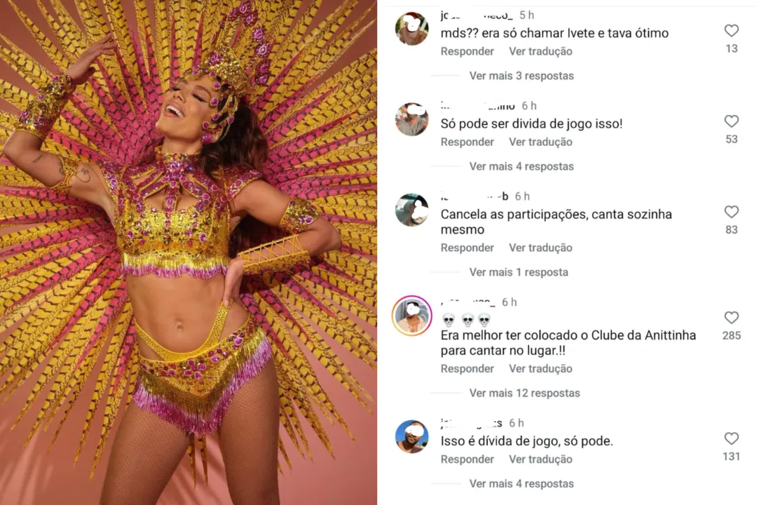 Imagem ilustrativa da imagem Deu ruim! Fãs massacram convidados do Ensaio da Anitta em Salvador