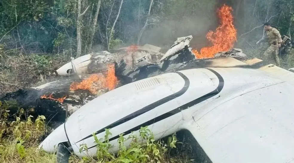 As drogas foram destruídas no incêndio