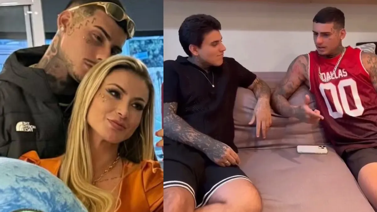 Filho e namorado de Andressa Urach cogitam colaboração em vídeo