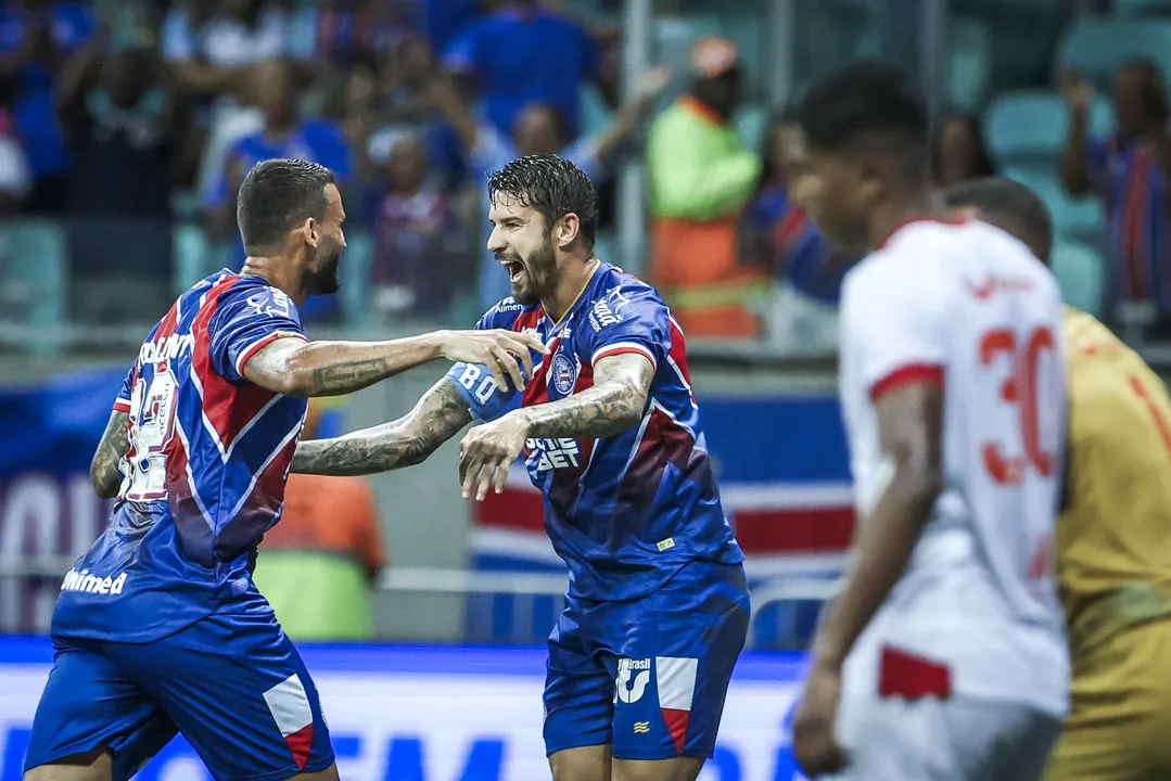 Everaldo celebra gol marcado contra o América-RN pela Copa do Nordeste