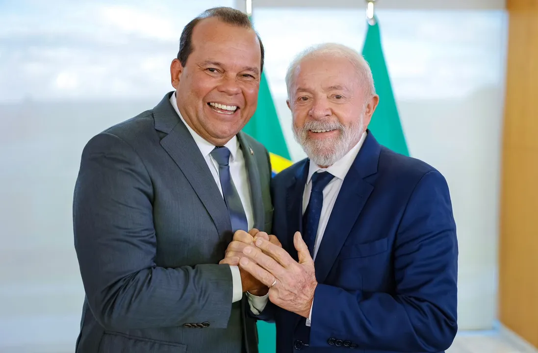 Presidente Lula ao lado do vice-governador Geraldo Jr. (MDB)