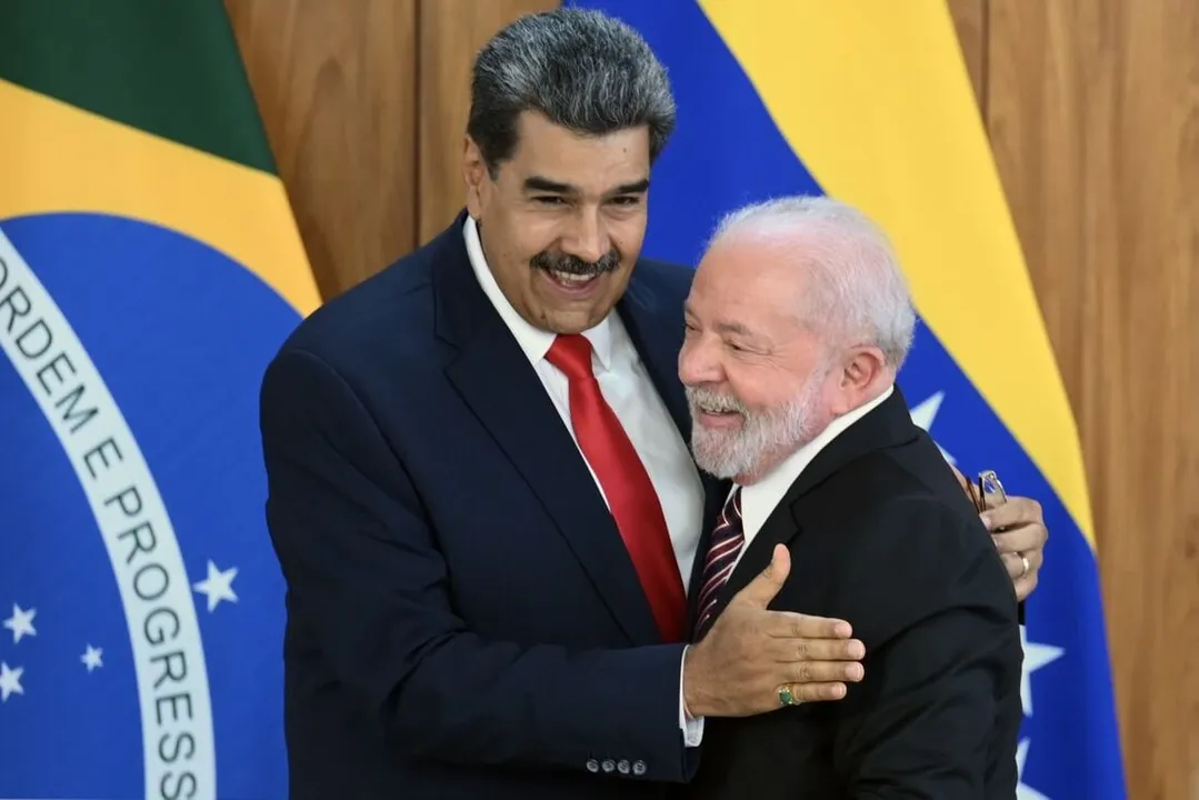 Presidente da Venezuela, Nicolás Maduro, e do Brasil, Lula