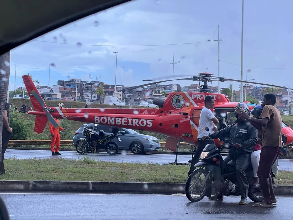 Trânsito na localidade ficou bastante congestionado