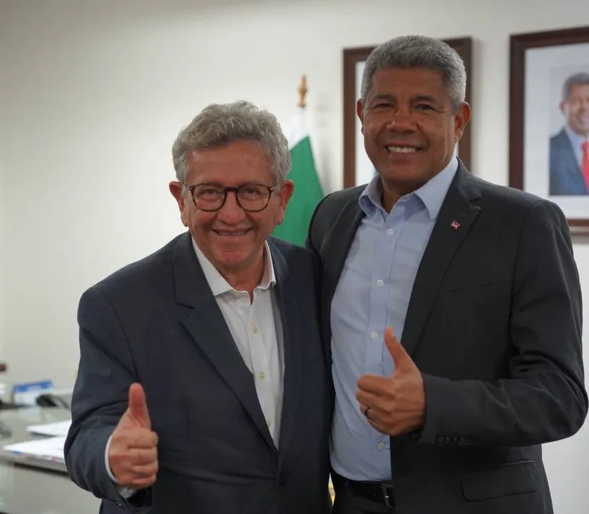 Prefeito de Camaçari, Luiz Caetano e o governador Jerônimo Rodrigues