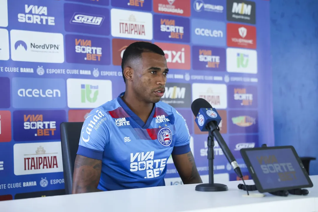 O meio-campista Jean Lucas é um dos titulares do Bahia