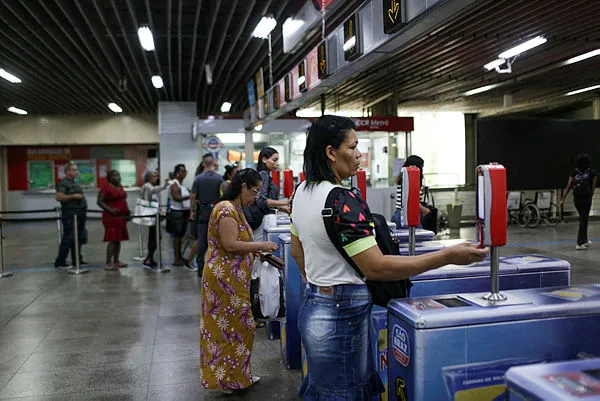 Catracas do metrô de Salvador