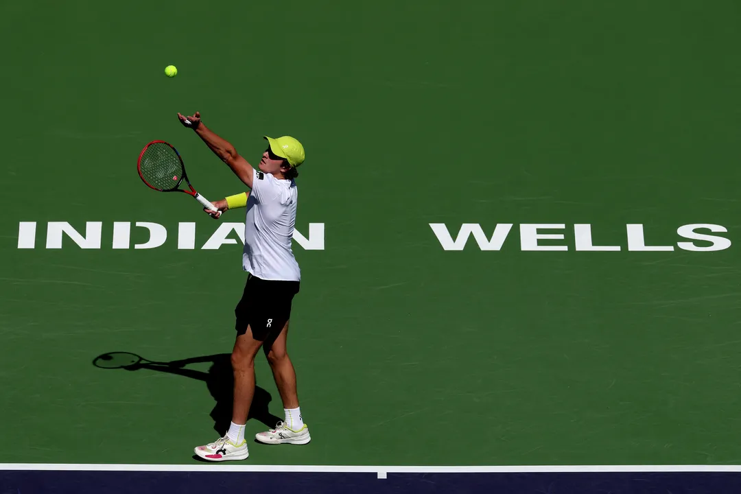 João Fonseca em partida no Indian Wells