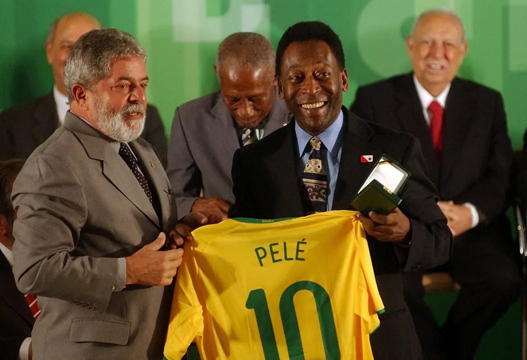 Lula foi comparado com o ex-jogador Pelé