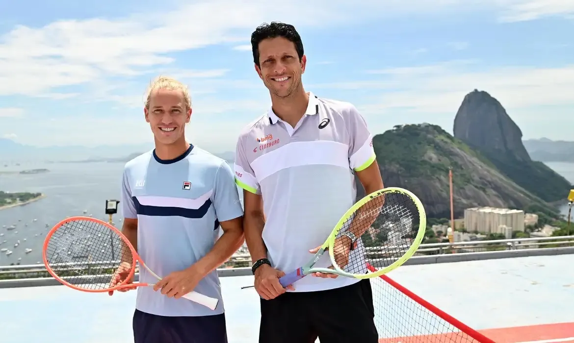 Marcelo Melo e sua dupla, Rafael Matos