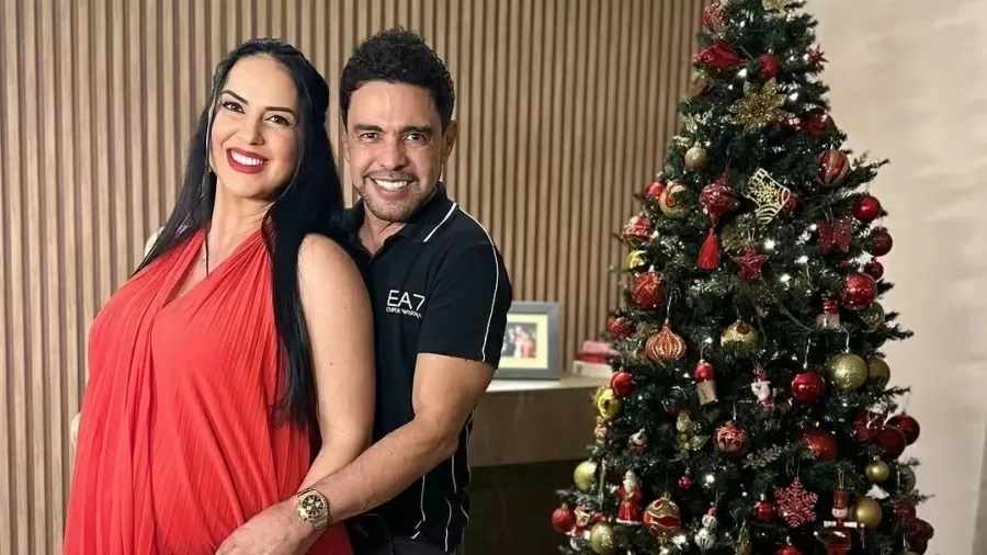 Zezé Di Camargo e a esposa Graciele Lacerda