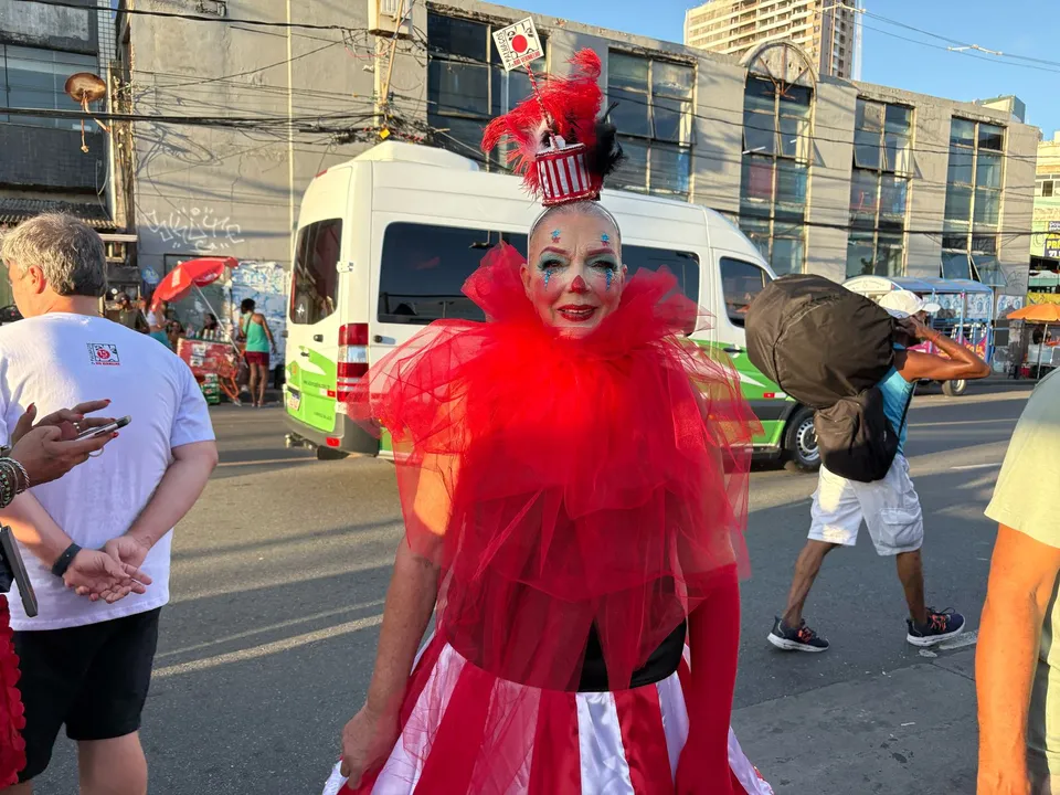 Lúcia Menezes, uma das fundadoras dos Palhaços do Rio Vermelho