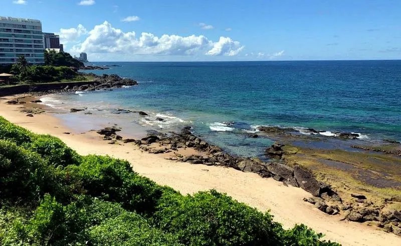 Praia Lagamar, entre o Cristo da Barra e o Clube Espanhol