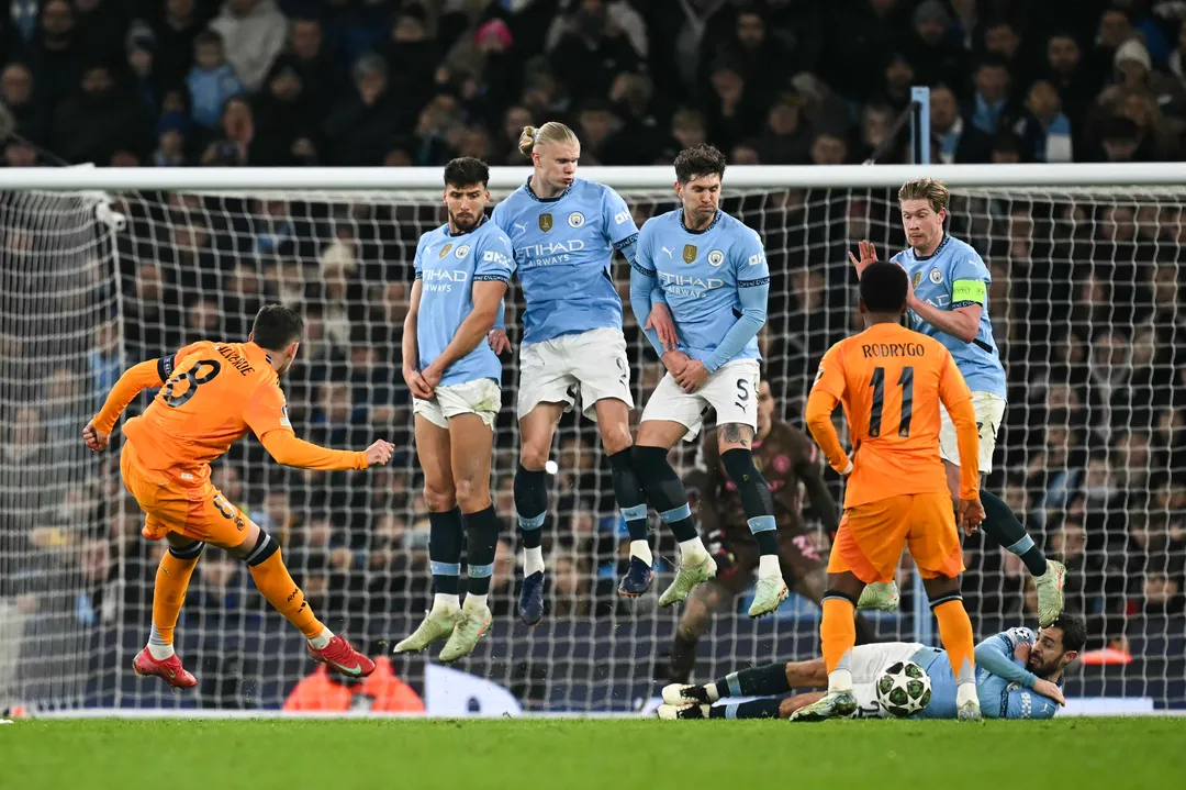 Duelo de ida entre Real Madrid e Manchester City