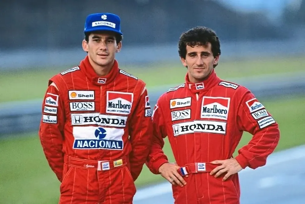 Ayrton Senna e Alain Prost