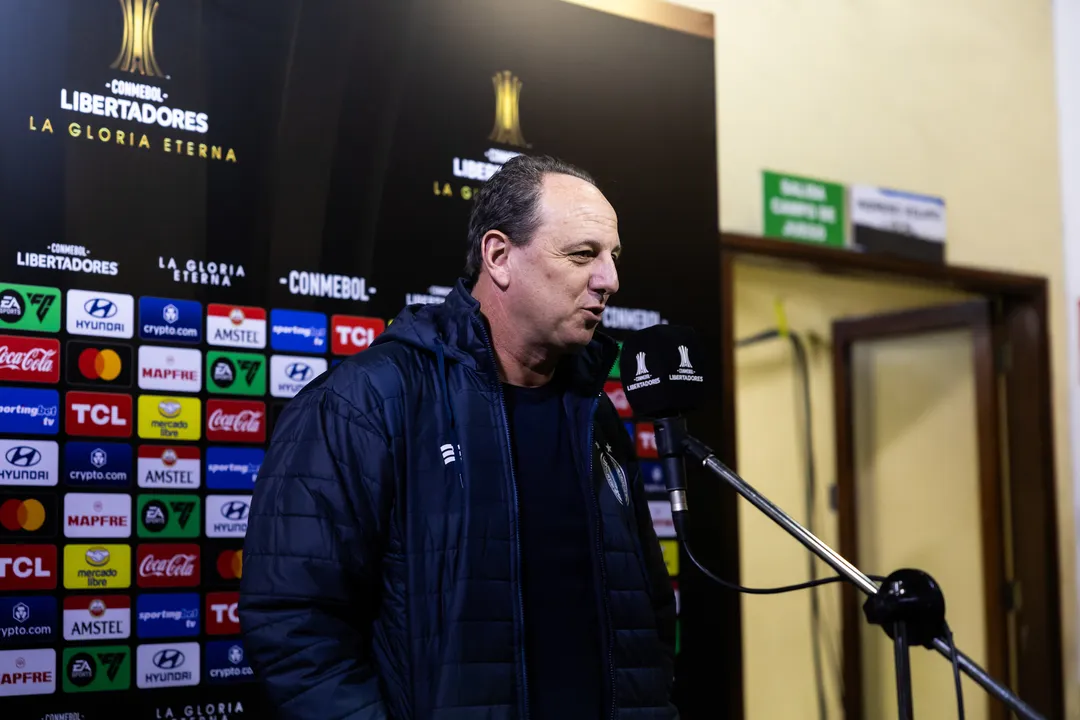 Rogério Ceni durante durante entrevista coletiva