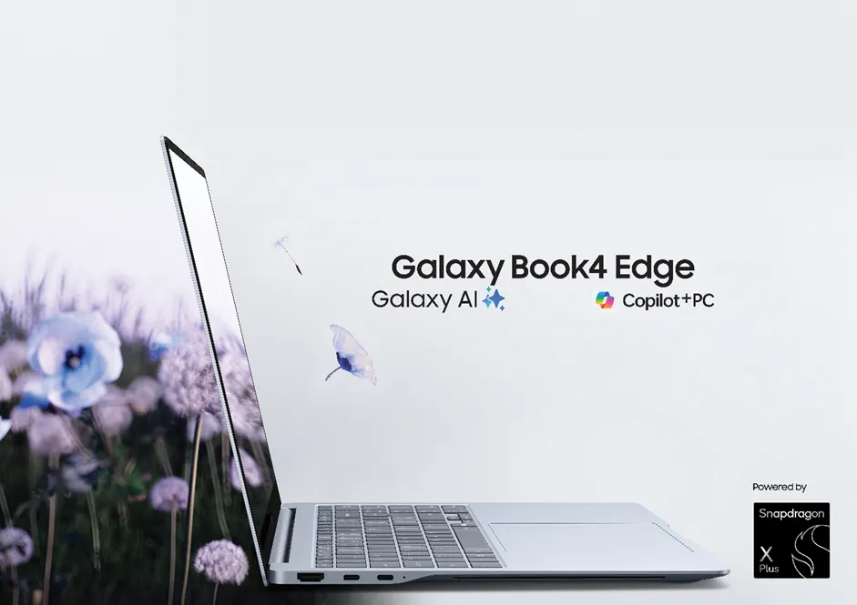 Samsung divulga lançamento do Galaxy Book4 Edge.