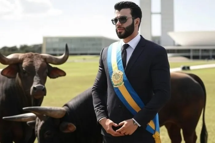 A imagem de Gusttavo Lima na Esplanada dos Ministérios foi criada pela inteligência artificial do X