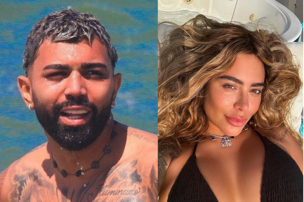 Gabigol foi flagrado curtindo o Réveillon com modelo