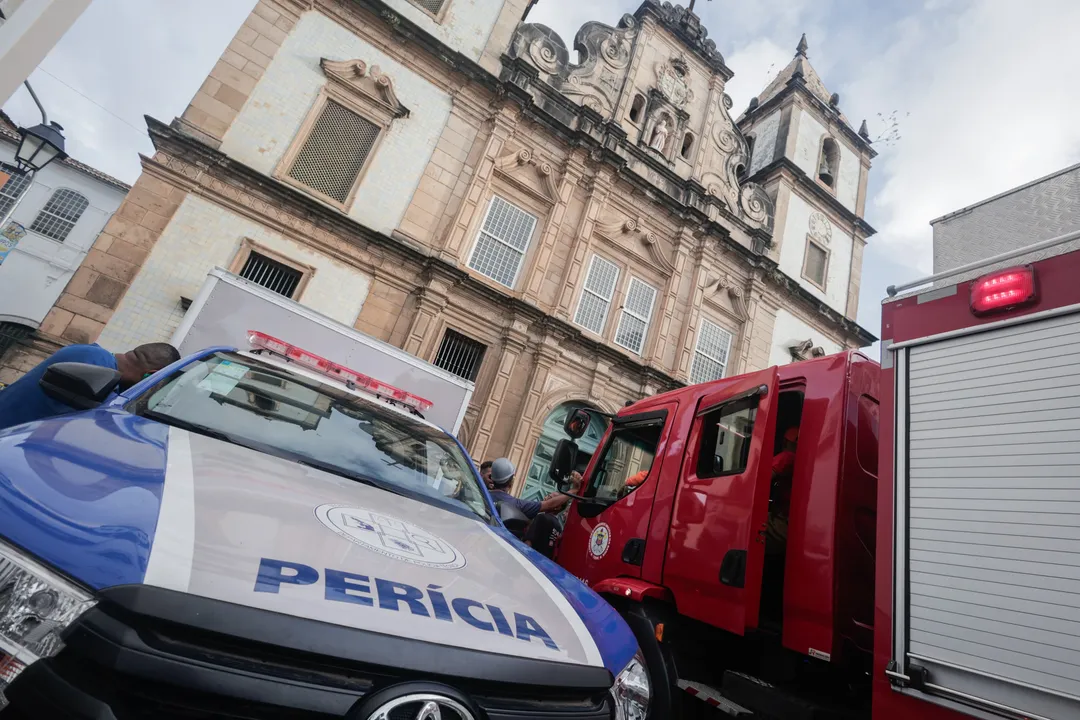 Teto desabou em Igreja do Pelourinho