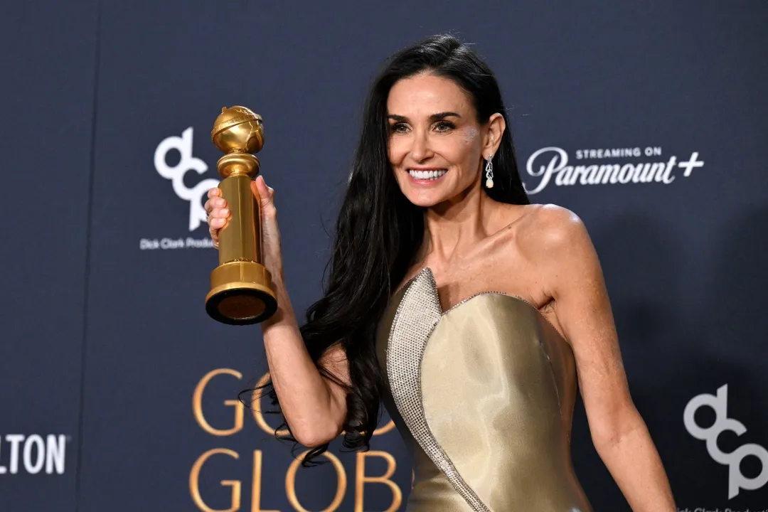 Demi Moore levou o prêmio de Melhor Atriz em Musical ou Comédia