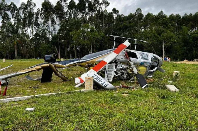 Helicóptero particular era utilizado para voos panorâmicos