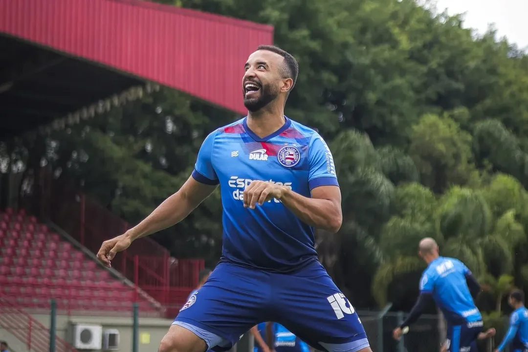 Caio Alexandre em treino do Bahia na temporada 2024