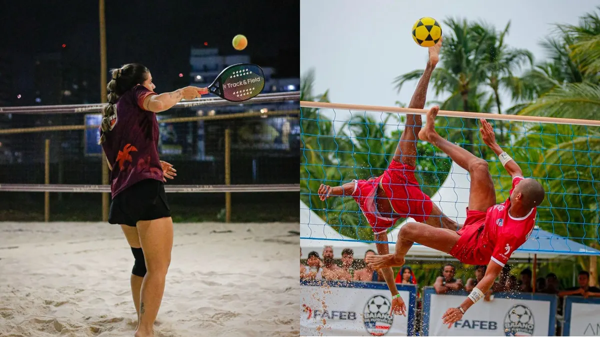 Beach tennis e futevôlei estão entre as modalidades mais procuradas no verão