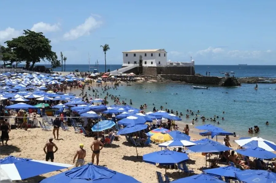 A praia do Porto da Barra