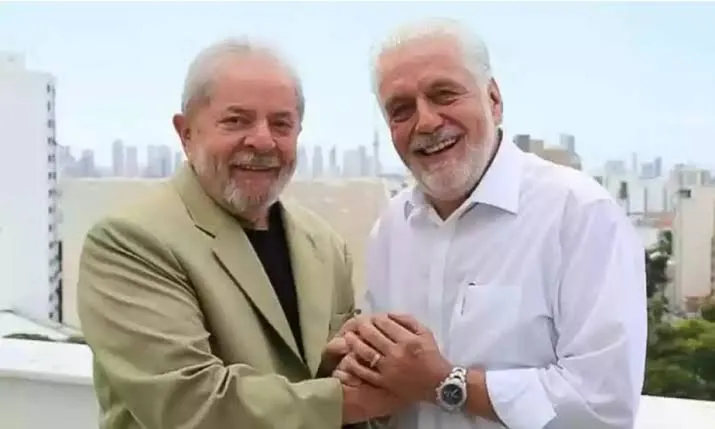 Lula e o senador Jaques Wagner