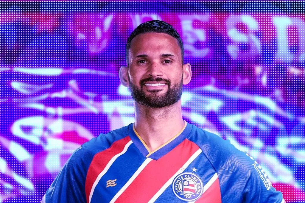 Willian José com a camisa do Bahia