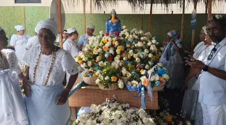 Presente principal foi preparado este ano pelo Terreiro Olufanjá, em Tancredo Neves