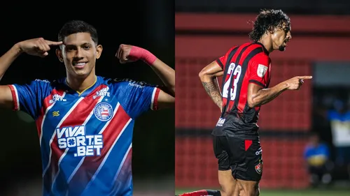 Erick Pulga, do Bahia, e Fabri, do Vitória