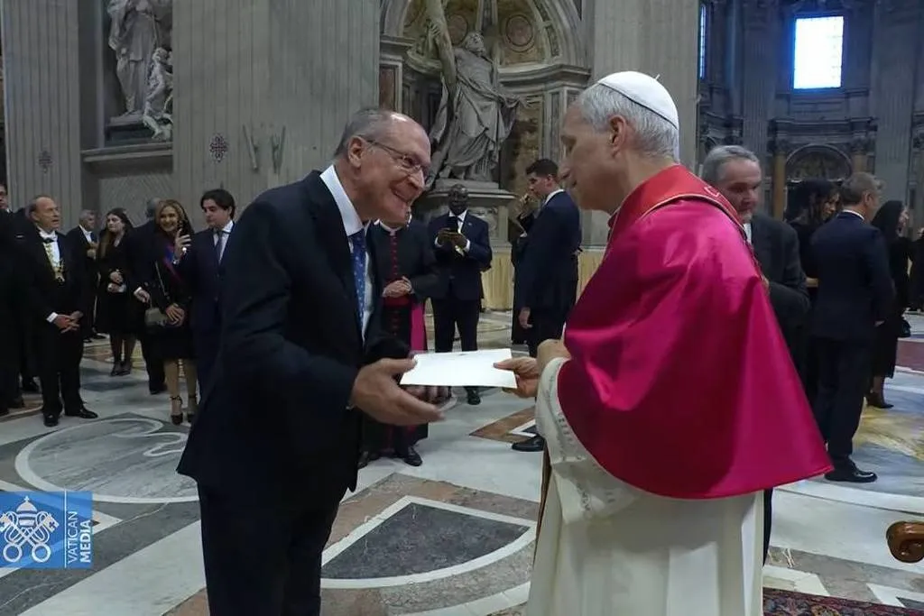 Alckmin se encontrou com o novo papa pela primeira vez