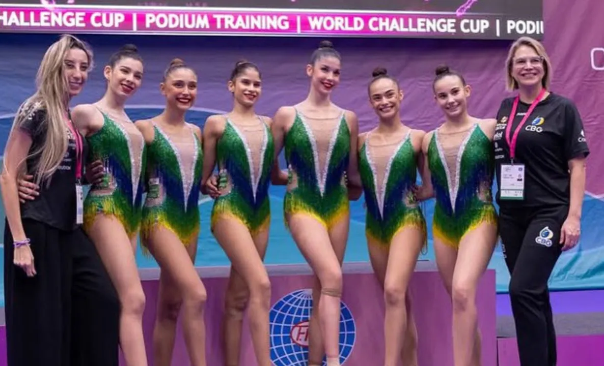 Imagem ilustrativa da imagem Ao som de "Evidências", Brasil é ouro na Copa do Mundo de Ginástica