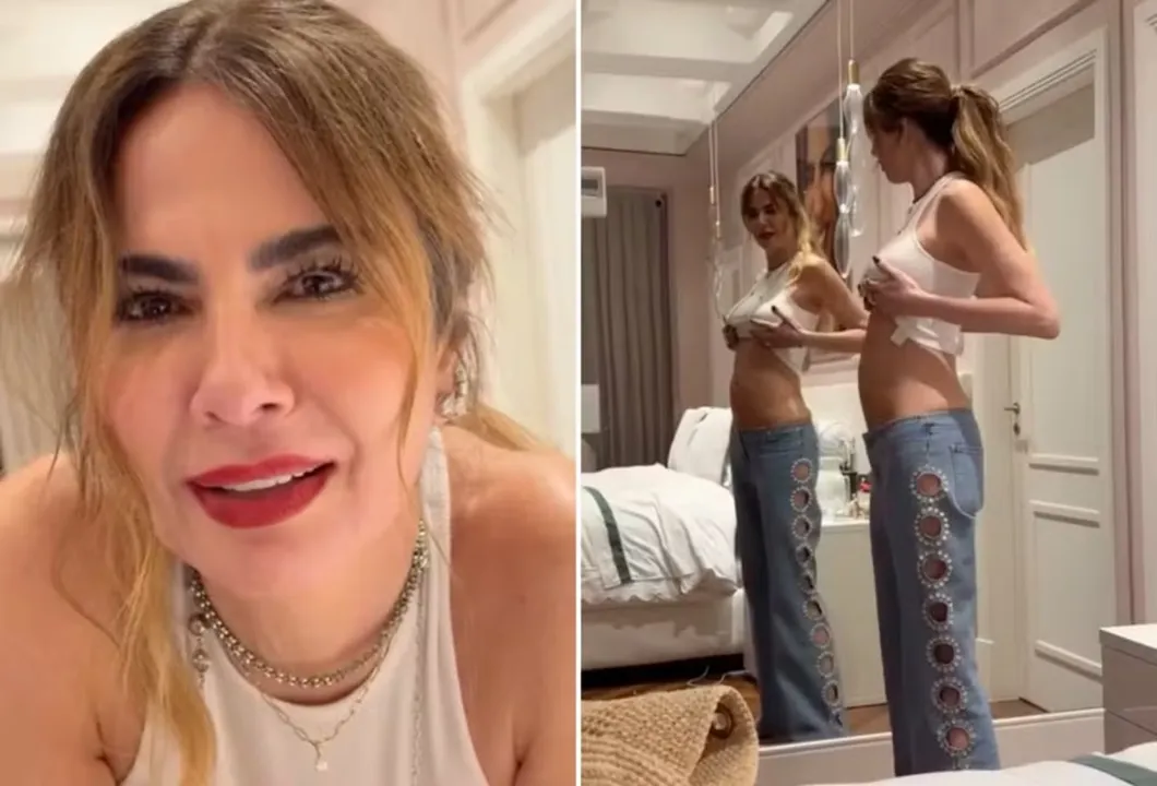 Após parto, Luciana Gimenez publica foto ao lado de bebê reborn