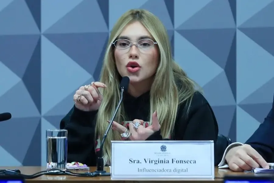 Virginia Fonseca prestou depoimento na CPI das Bets nessa terça-feira, 14