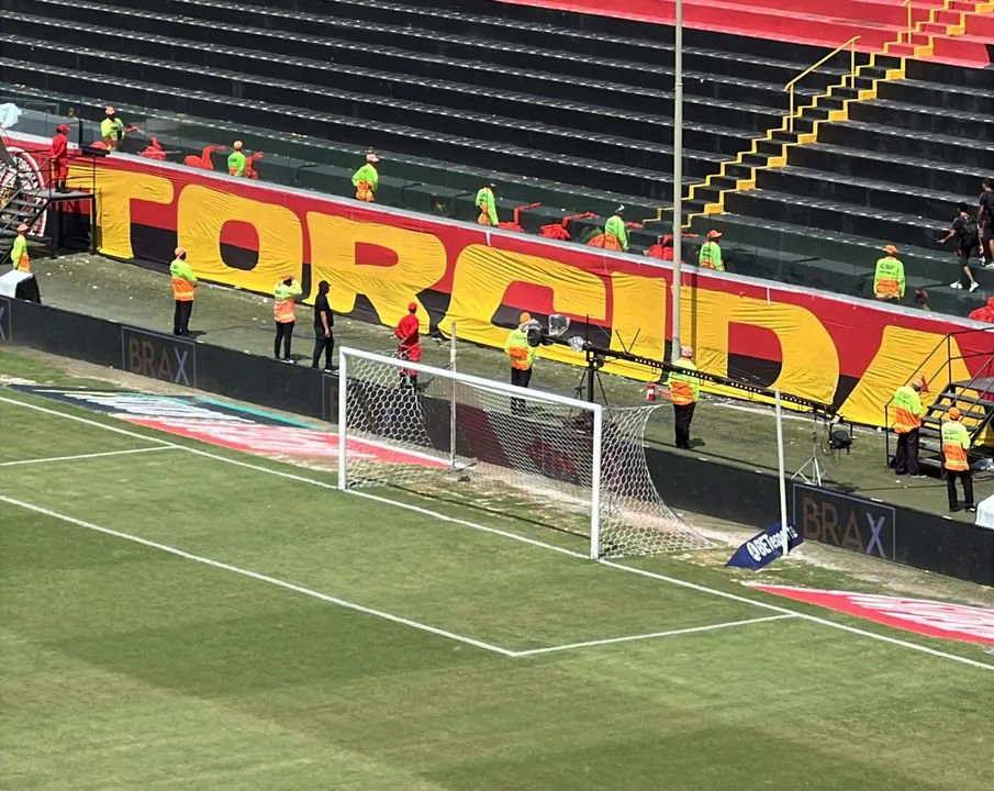 Gols do Barradão terão as redes no formato "véu de noiva" na final do Campeonato Baiano