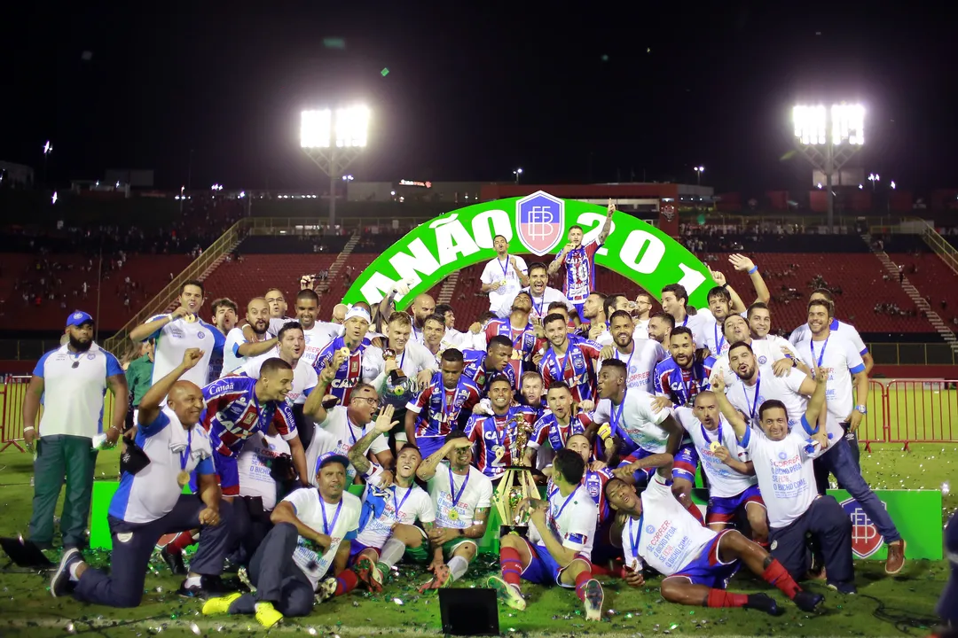 Bahia foi campeão baiano no Barradão em 2018