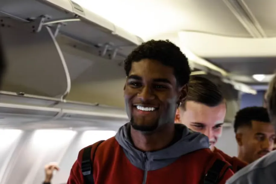 Lucas Ferreira em viagem com o São Paulo