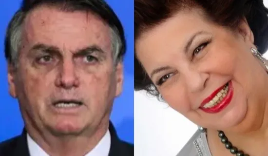 Ex-presidente Jair Bolsonaro (PL) e cantora Nana Caymmi