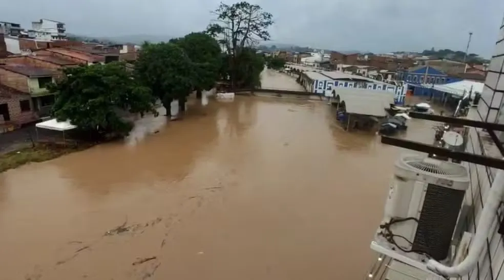 Foram registrados mais de 300 mm nas últimas 72 horas
