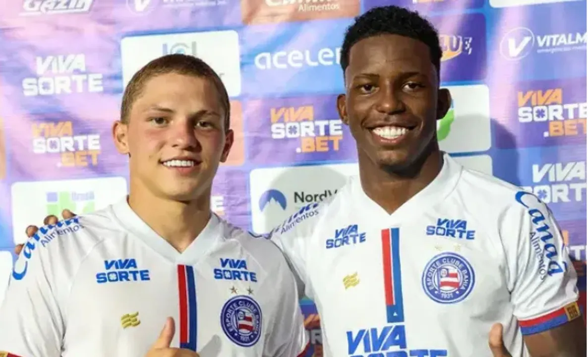 Dell e Ruan Pablo, atacantes do Bahia