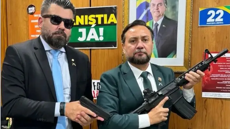Deputado Delgado Caveira e vereador Zezinho Lima
