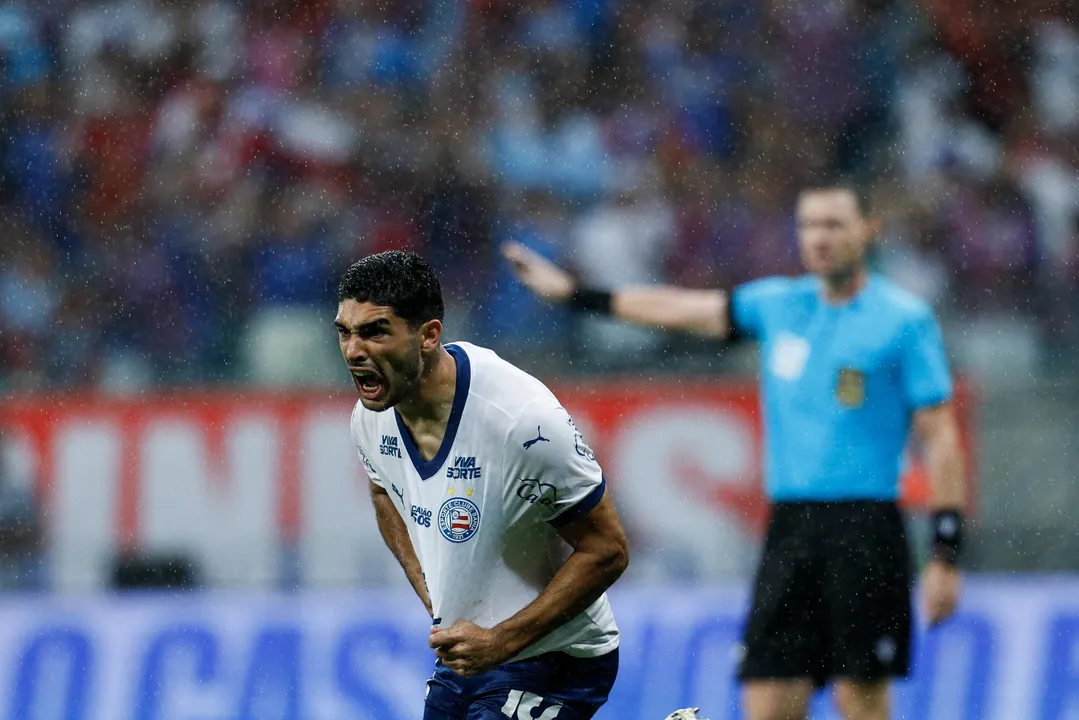 Michel Araújo marcou o gol do triunfo do Bahia